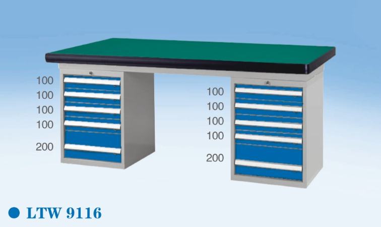 雙柜工作桌LTW9116