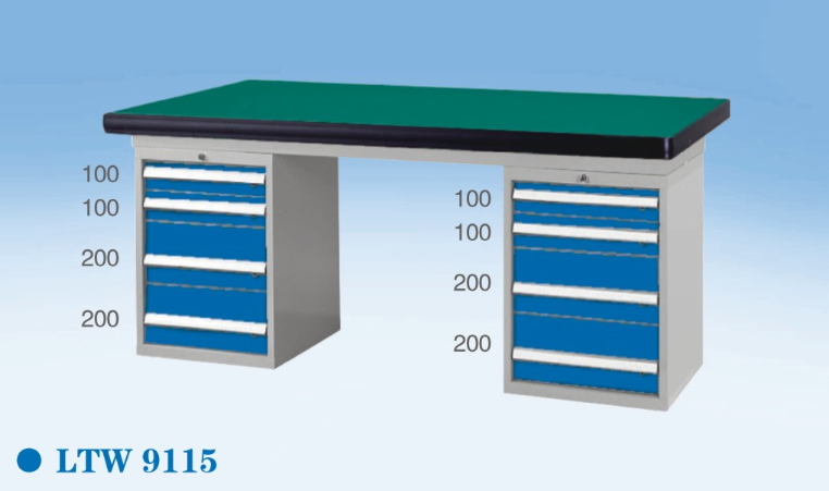 雙柜工作桌LTW9115